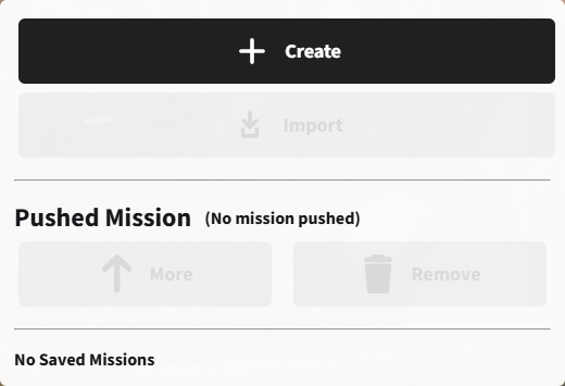 Mission action bar