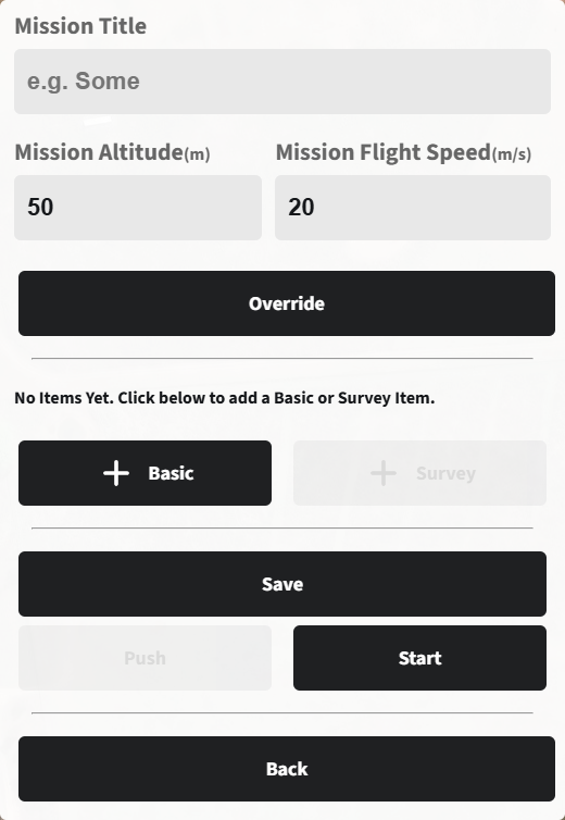 Mission details editor